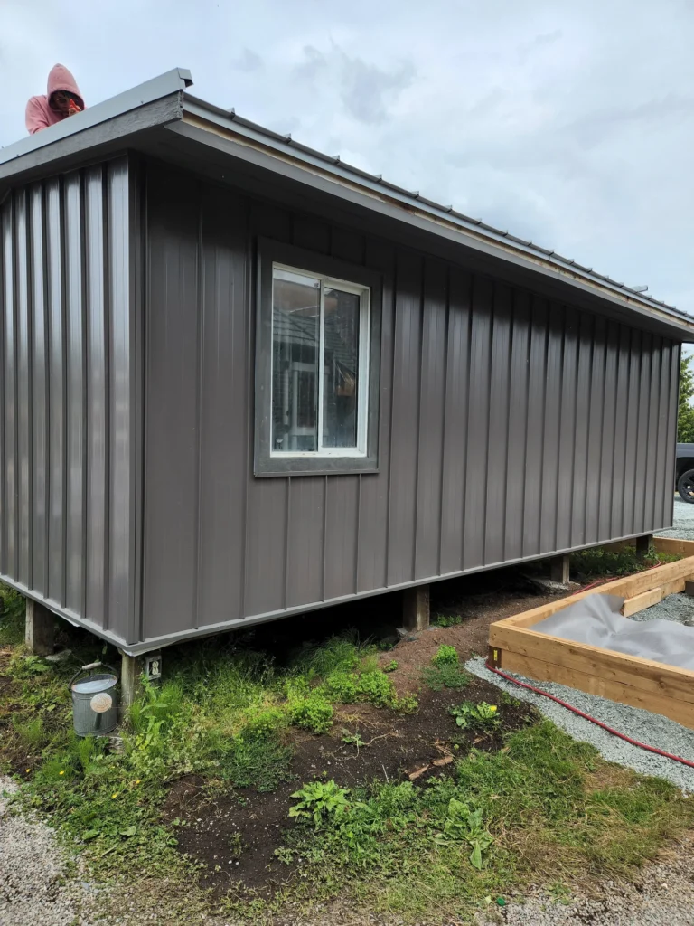 Metal-clad exterior