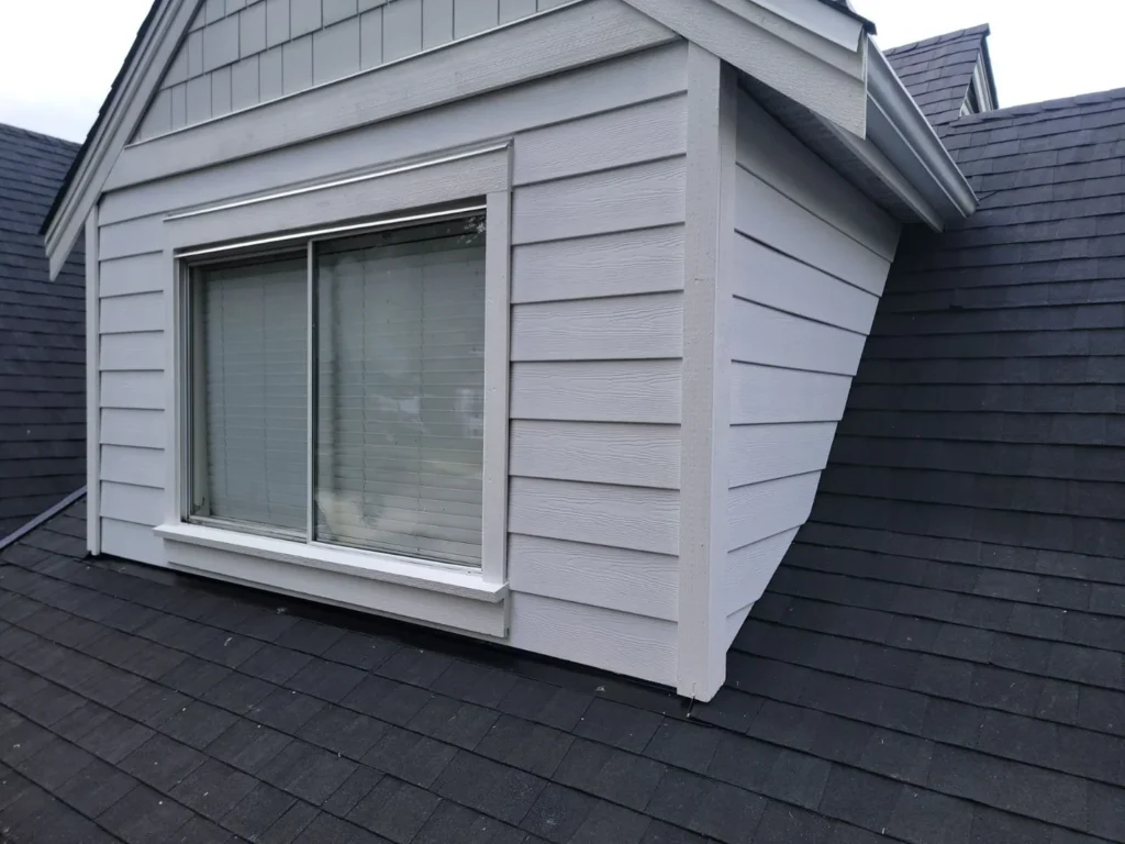 Shingle roof and dormer